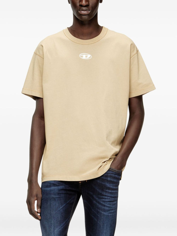 Diesel T Shirt T-Norm-IOD Uomo Beige 1