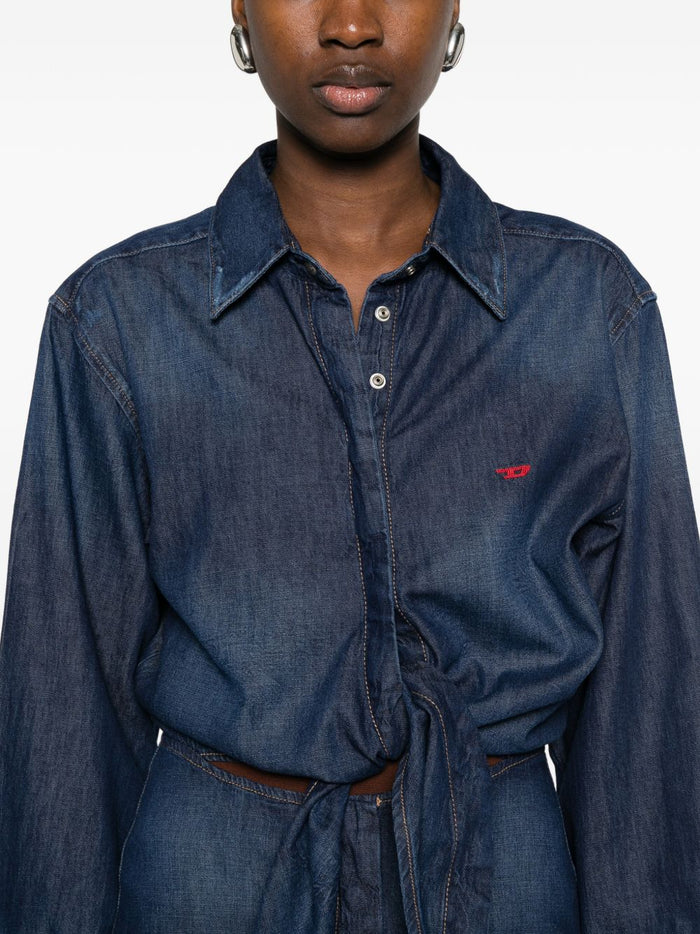 Diesel Giacca Nodo Donna Blu 4