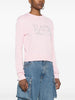 Gcds Women's Pink Sweatshirt I Love You Rhinestone 2