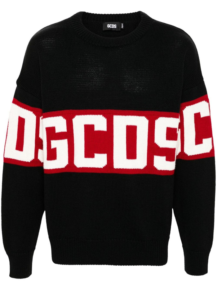 Gcds Maglia Nero Uomo Banda Logo 6