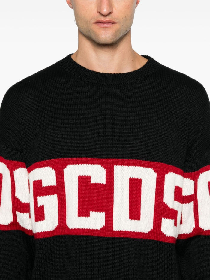 Gcds Maglia Nero Uomo Banda Logo 4