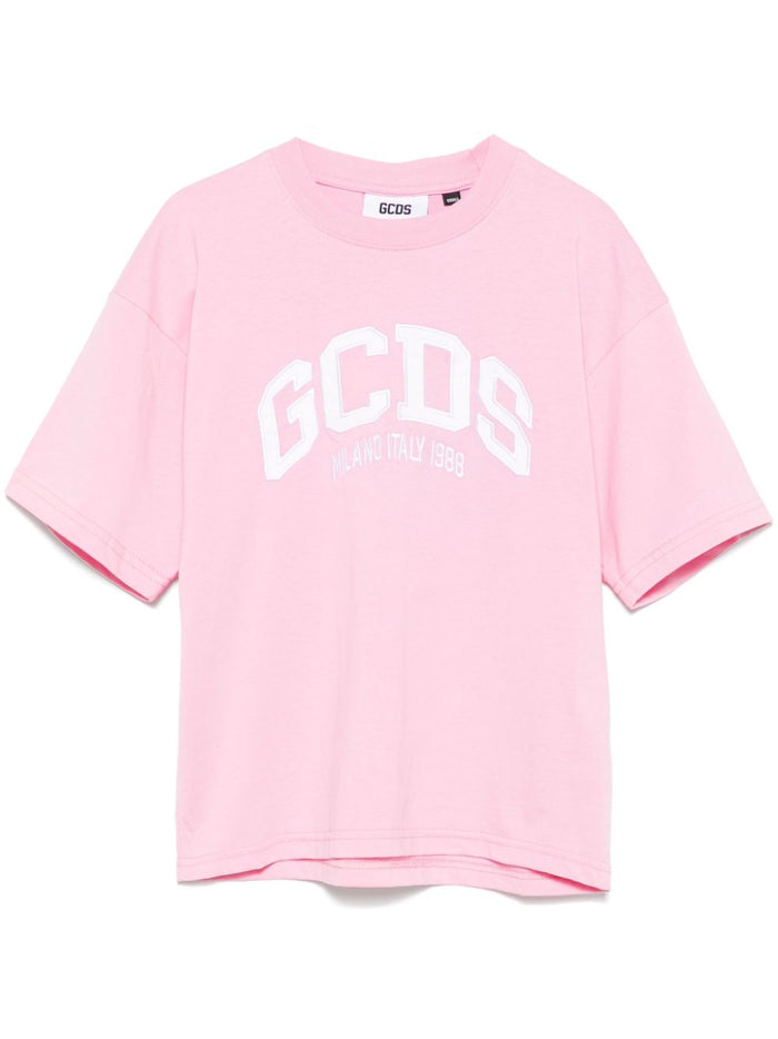 Gcds T-shirt Pink Women Embroidery Logo 6