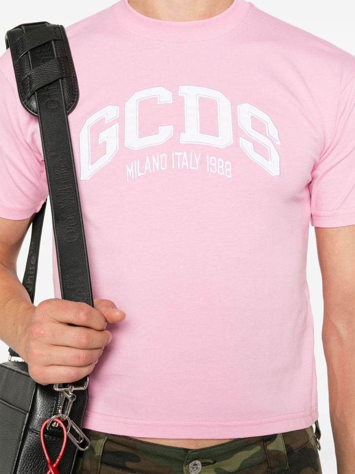 Gcds T-shirt Pink Women Embroidery Logo 5