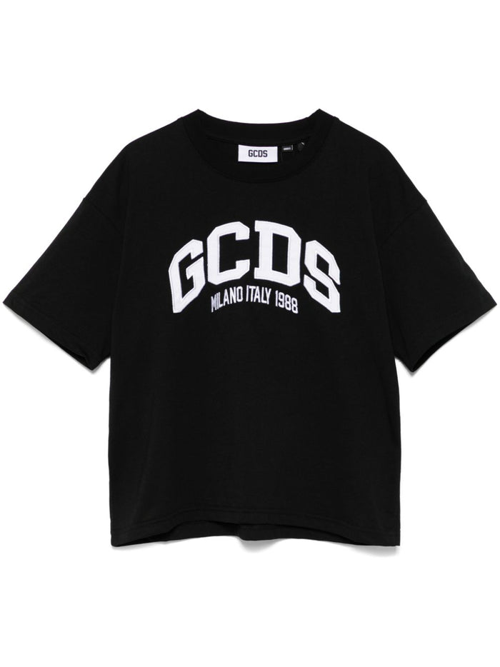 Gcds T-shirt Black Women Embroidery Logo 6