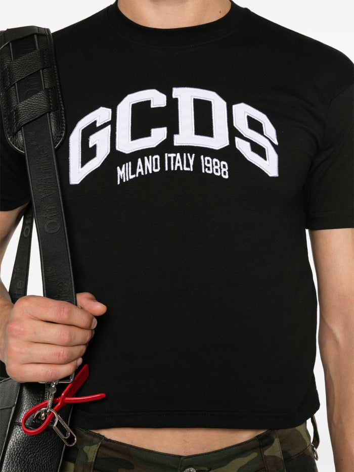 Gcds T-shirt Black Women Embroidery Logo 5