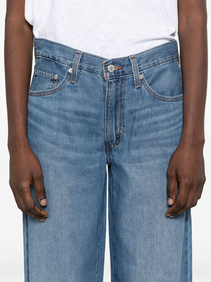 Levi's Baggy Dad Lino+ Denim Donna Jeans Blu 4