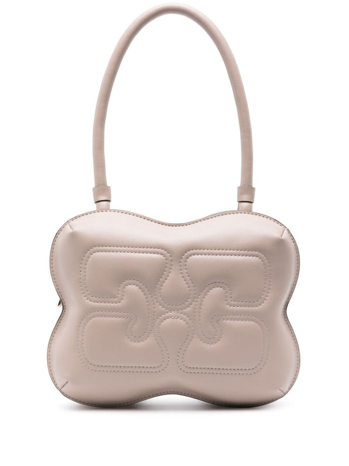 Ganni Borsa Grigio Donna Butterfly a Manico Singolo 2