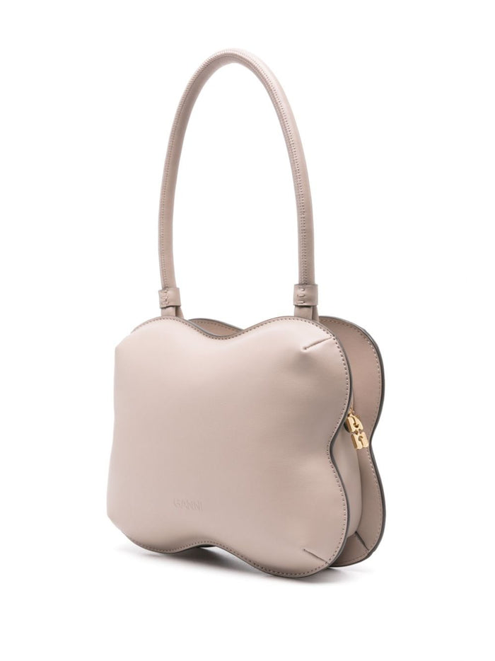 Ganni Borsa Grigio Donna Butterfly a Manico Singolo 4