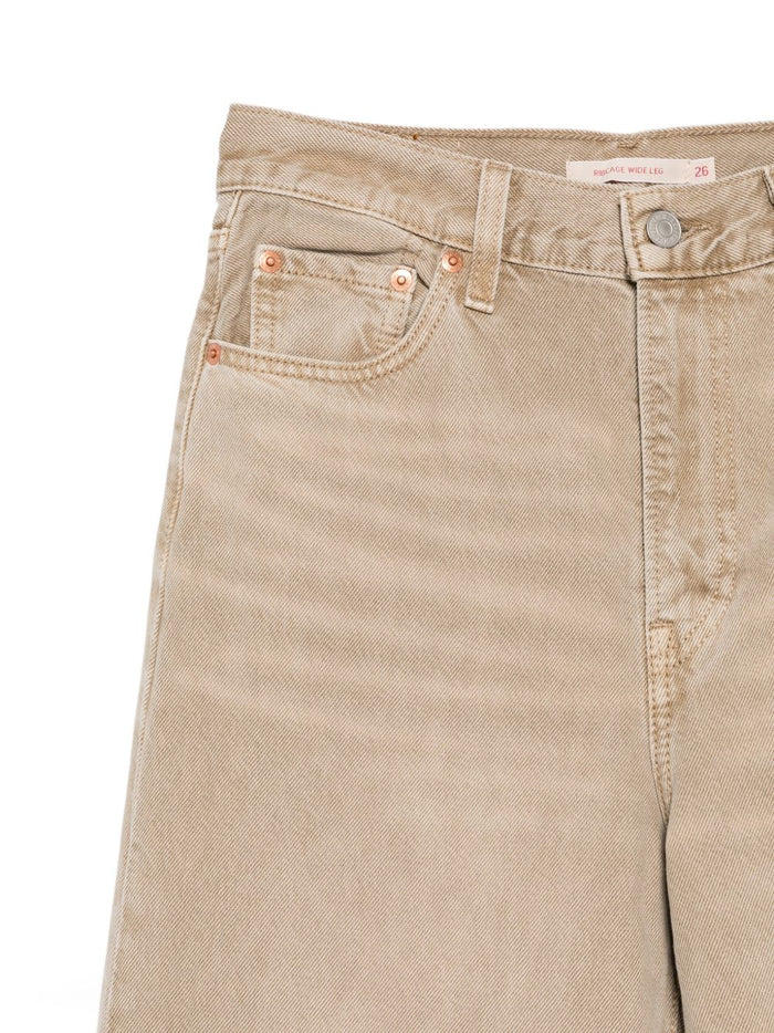 Levi's Jeans Marrone Donna Ribcage Wide Leg 3