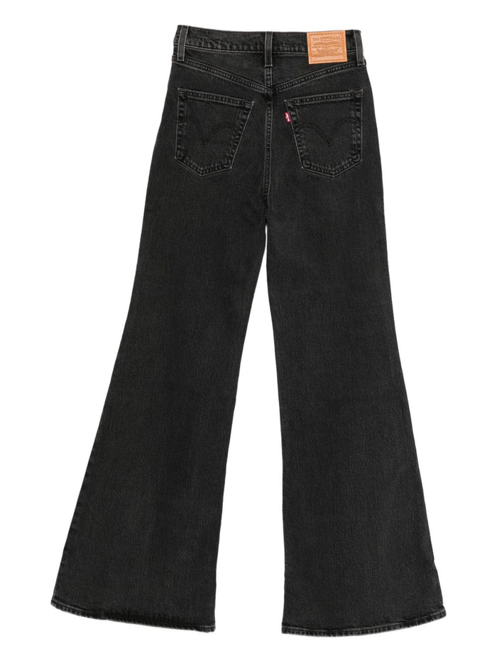 Levi's Ribcage Bell Donna Jeans Nero 2