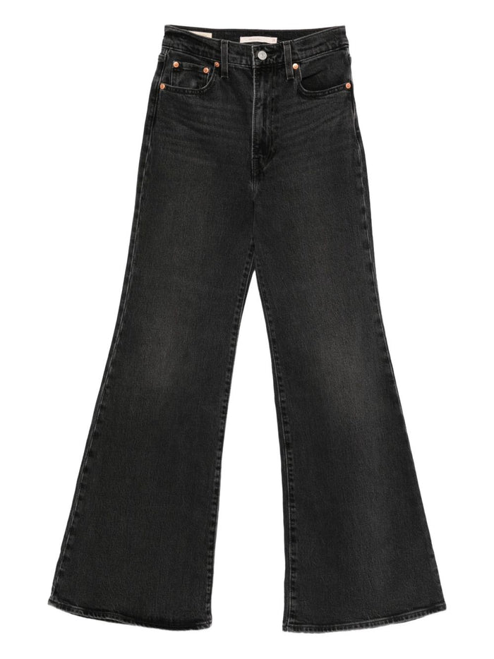 Levi's Ribcage Bell Donna Jeans Nero 1