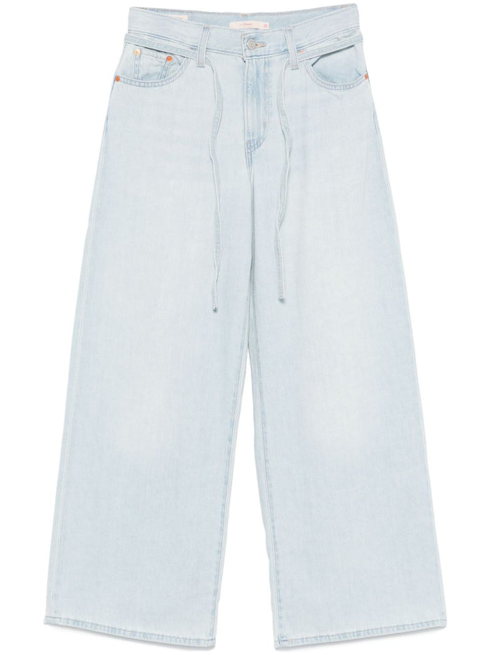 Levi's XL Straight Lino+ Denim Donna Jeans Blu Chiaro 1