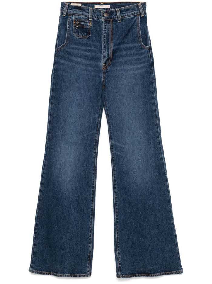 Levi's Jeans Blu Donna Ribcage Lavaggio Scuro 1