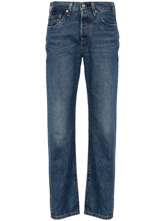 Levi's Blue Jeans Women 501 Cropped 5