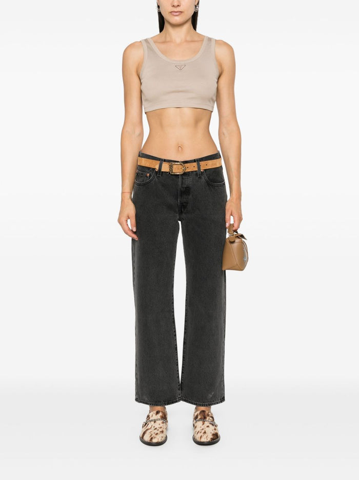 Levi's 501 Anni 90 Alla Caviglia Donna Jeans Nero 2