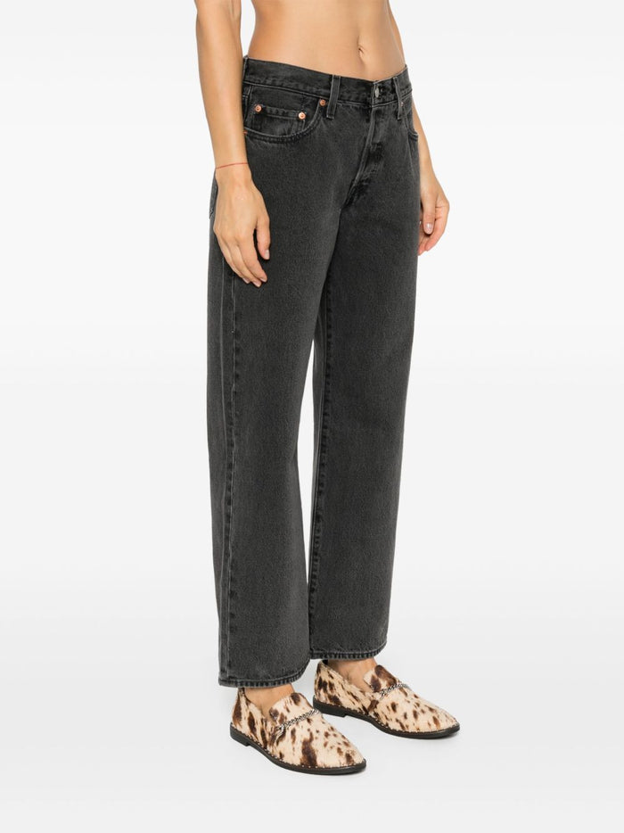 Levi's 501 Anni 90 Alla Caviglia Donna Jeans Nero 1