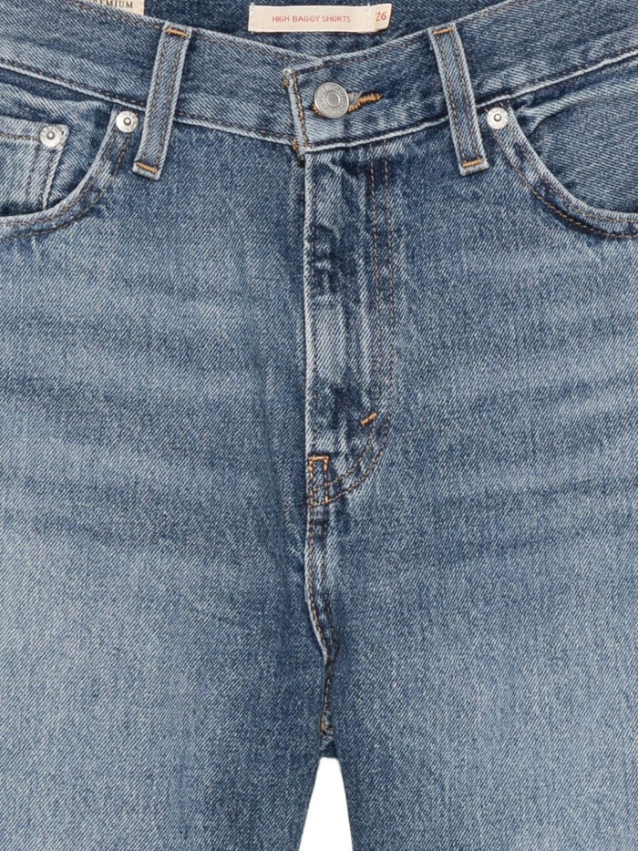 Levi's Short Blu Donna Oversize a Vita Alta 3