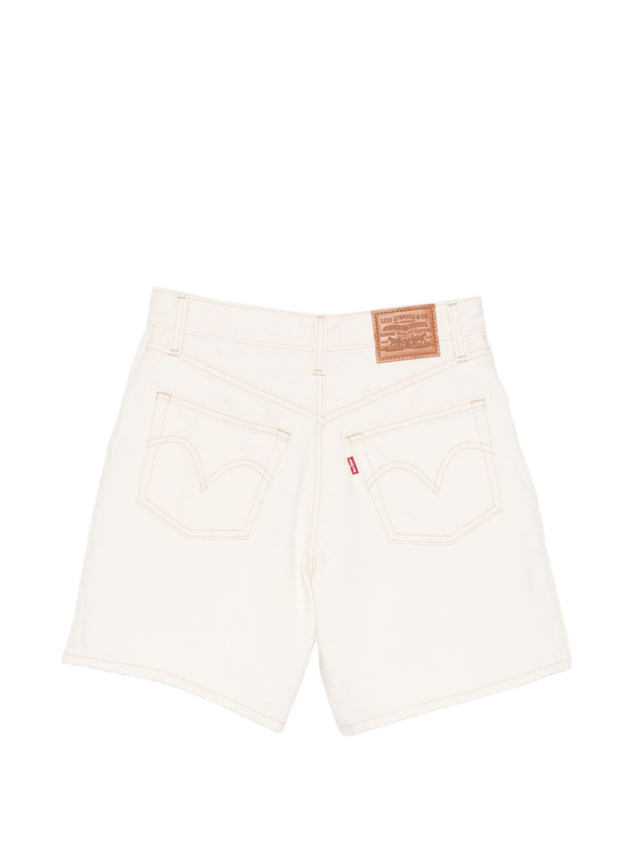 Levi's Short Bianco Donna High-Rise Baggy Shorts 2