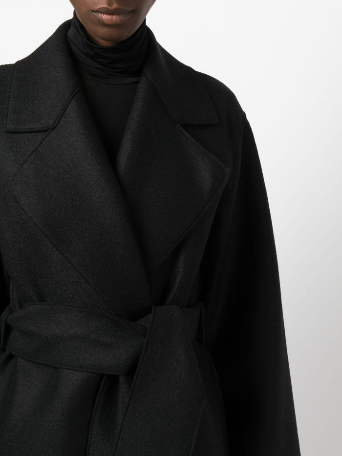 Harris Wharf London Cappotto Nero Donna 4