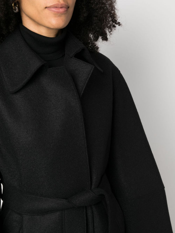 Harris Wharf London Cappotto Nero Donna 3