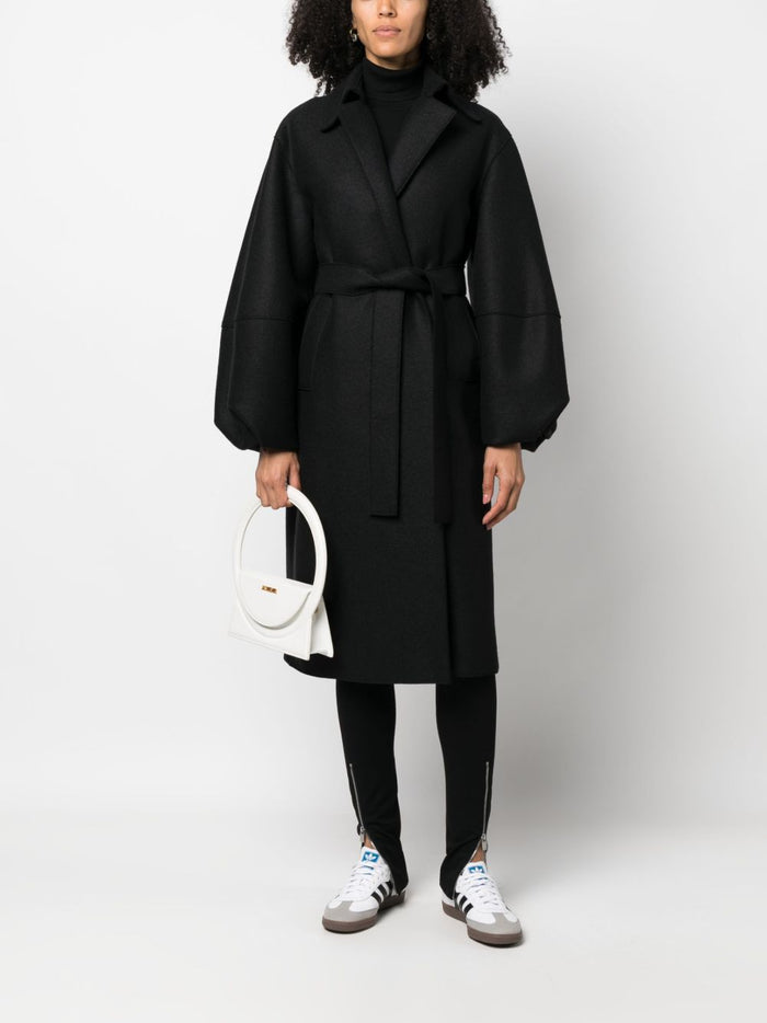 Harris Wharf London Cappotto Nero Donna 5