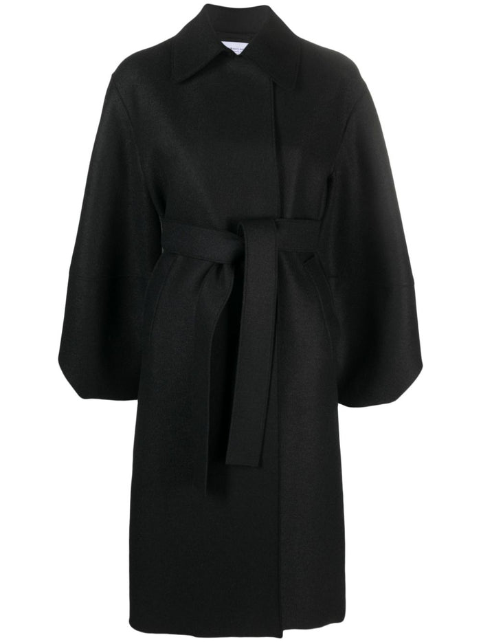 Harris Wharf London Cappotto Nero Donna 1