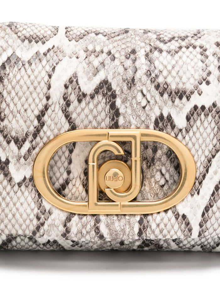 Liu Jo Borsa Donna a Spalla Stampa Pitone con Catena Dorata 3