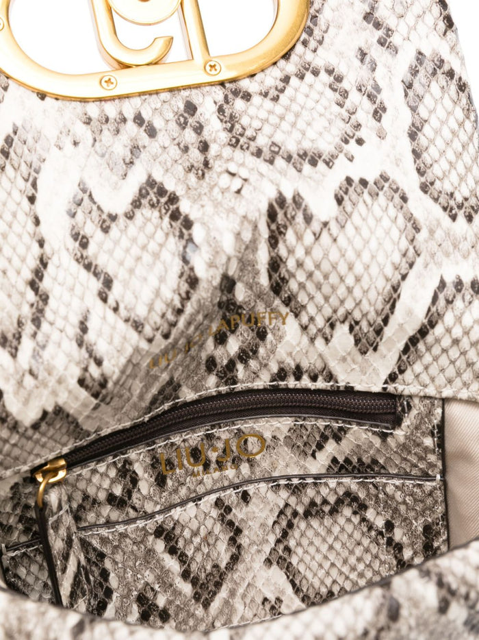 Liu Jo Borsa Donna a Spalla Stampa Pitone con Catena Dorata 4