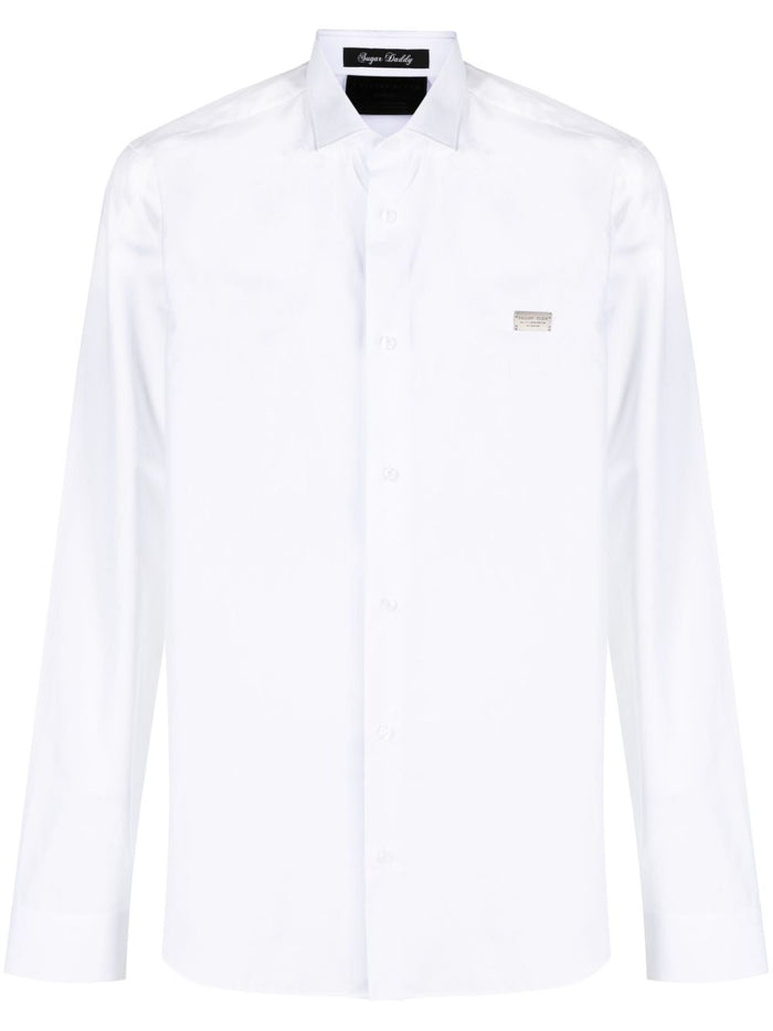 Philipp Plein Camicia Bianco Uomo Sugar Daddy Cut LS 5