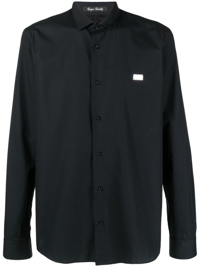 Philipp Plein Camicia Nero Uomo Sugar Daddy 5