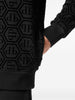 Philipp Plein Felpa Nero Uomo Logo All Over 3