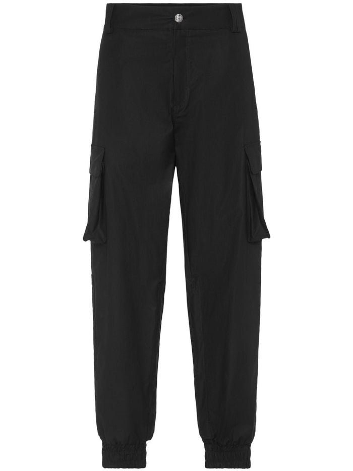 Philipp Plein Black Pants Men Cargo Crop 5