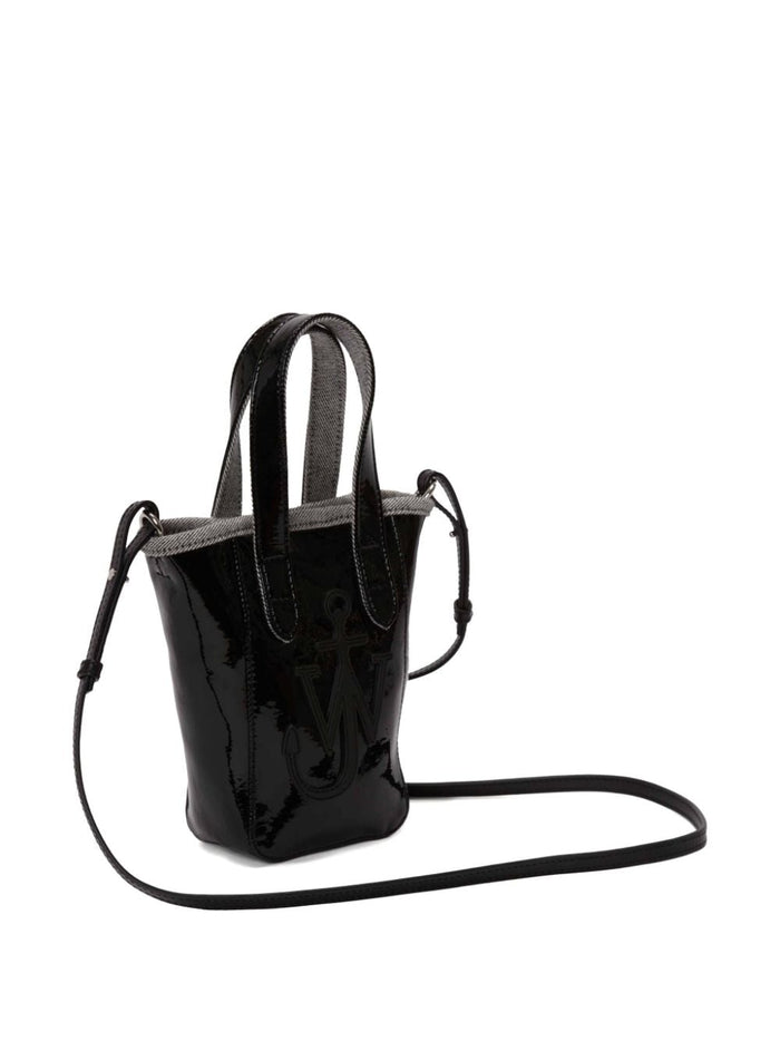 Jwanderson Black Bag Women Mini Belt Tote Patent 6