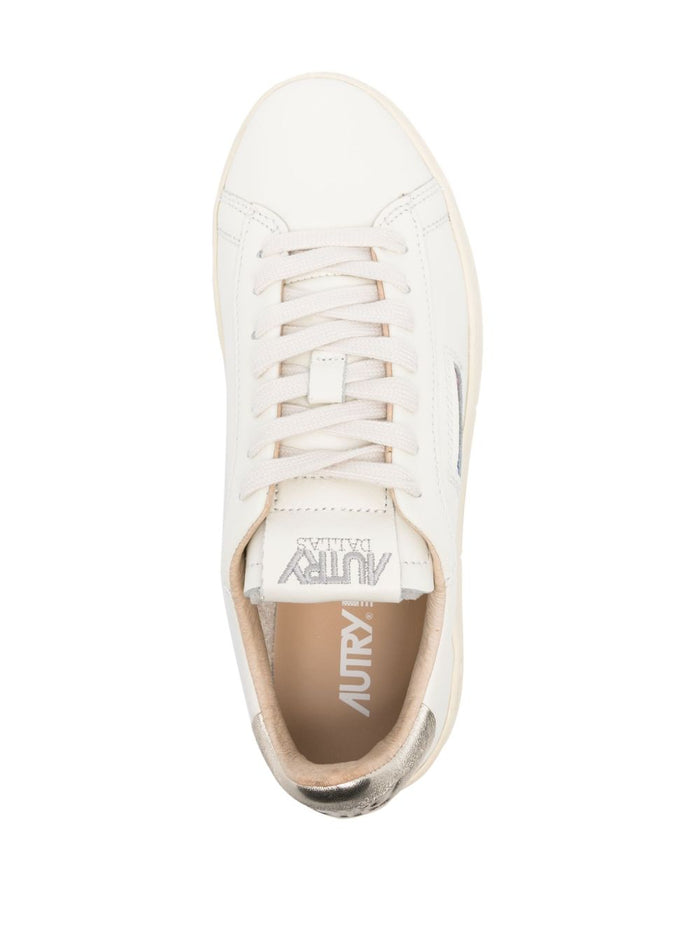 Autry Dallas Donna Sneakers Bianco/Oro 2