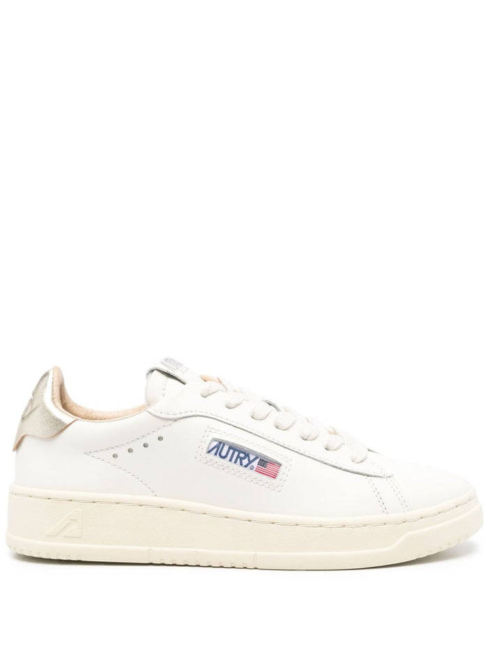 Autry Dallas Donna Sneakers Bianco/Oro 1