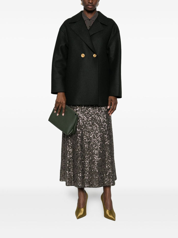 Harris Wharf London Damen Mantel in grün 2