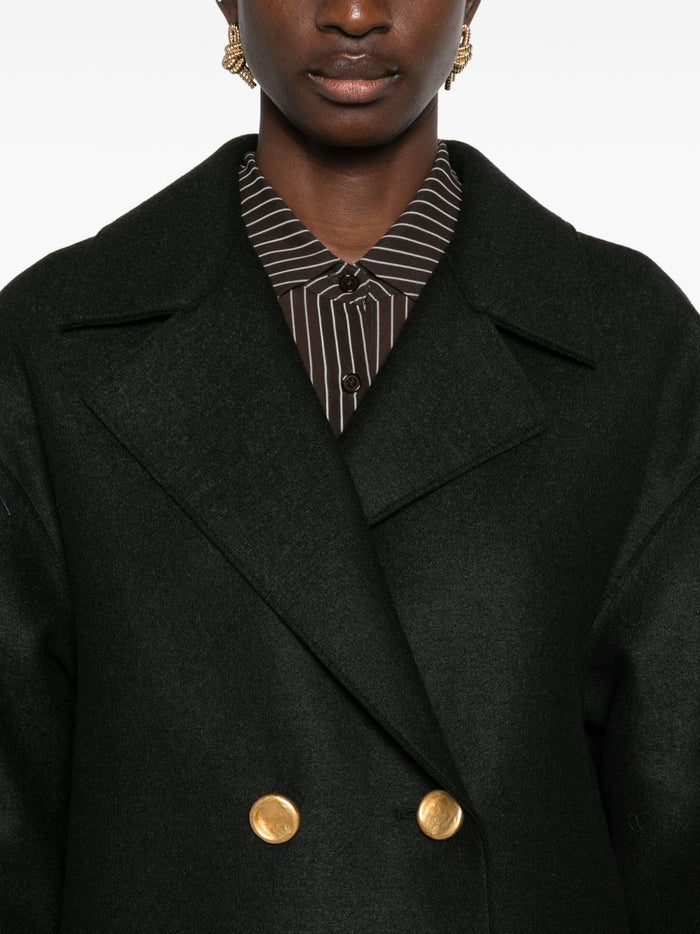 Harris Wharf London Damen Mantel in grün 3