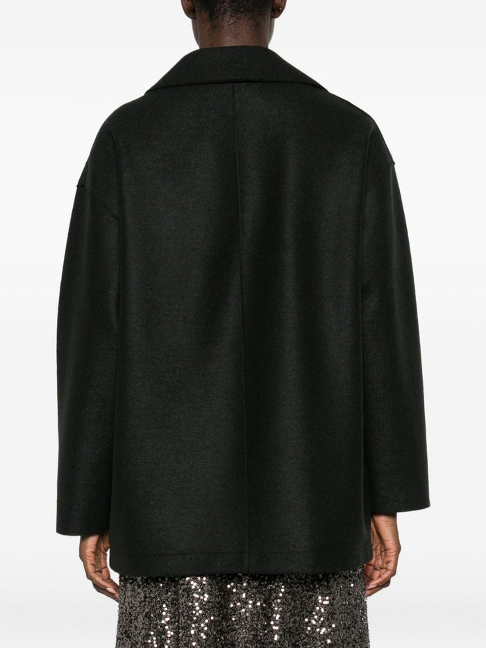 Harris Wharf London Damen Mantel in grün 4