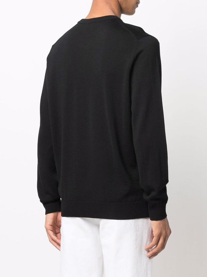 Lacoste Men's Black Sweater with Logo Embroidery 3