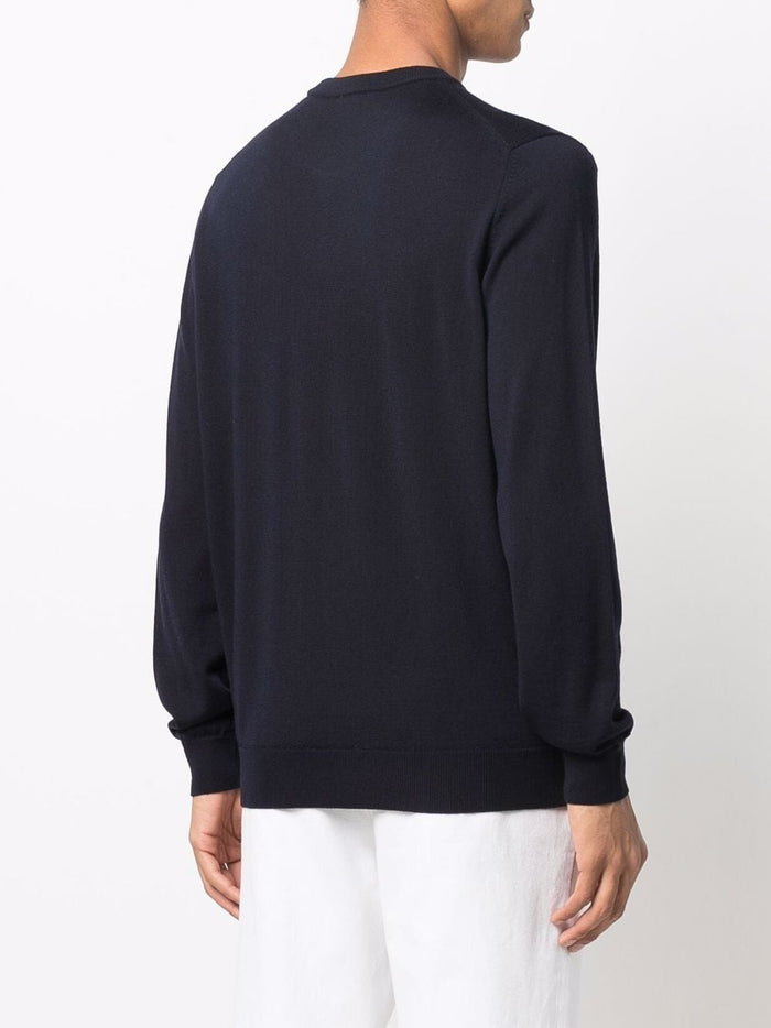 Lacoste Men's Blue Sweater with Embroidery 3