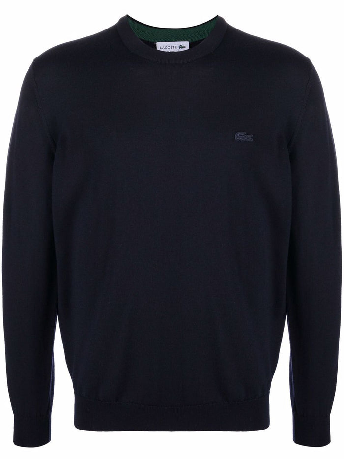 Lacoste Men's Blue Sweater with Embroidery 5
