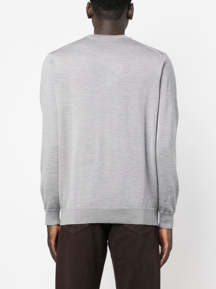 Lacoste Herren – Pullover mit Krokodilstickerei in grau 3