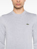 Lacoste Maglia Grigio Uomo Ricamo Coccodrillo Verde Cotone 4