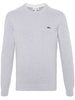 Lacoste Maglia Grigio Uomo Ricamo Coccodrillo Verde Cotone 5