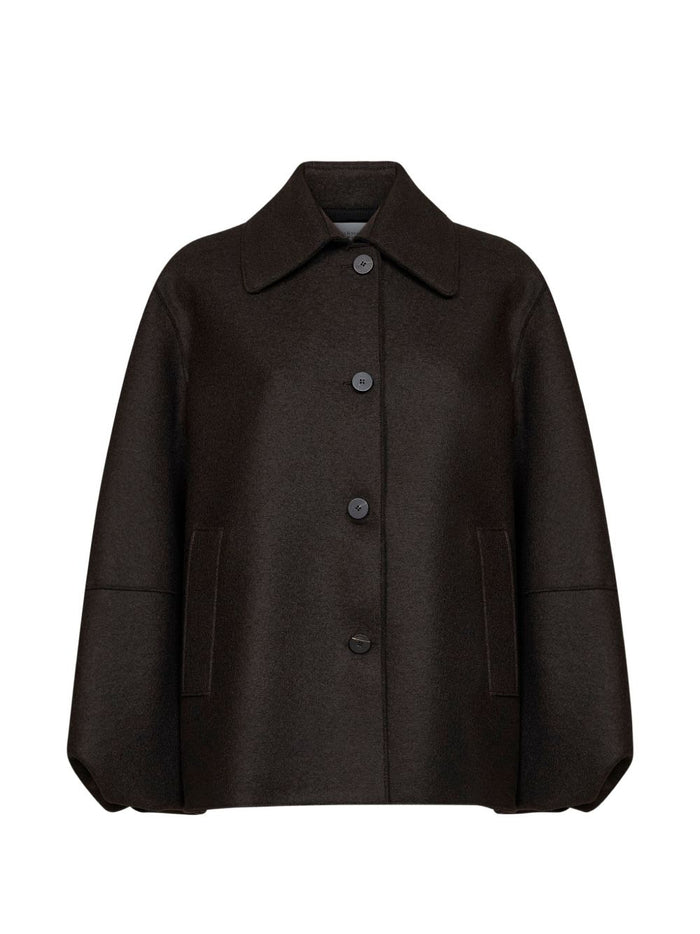 Harris Wharf London Giaccone Marrone Donna 1