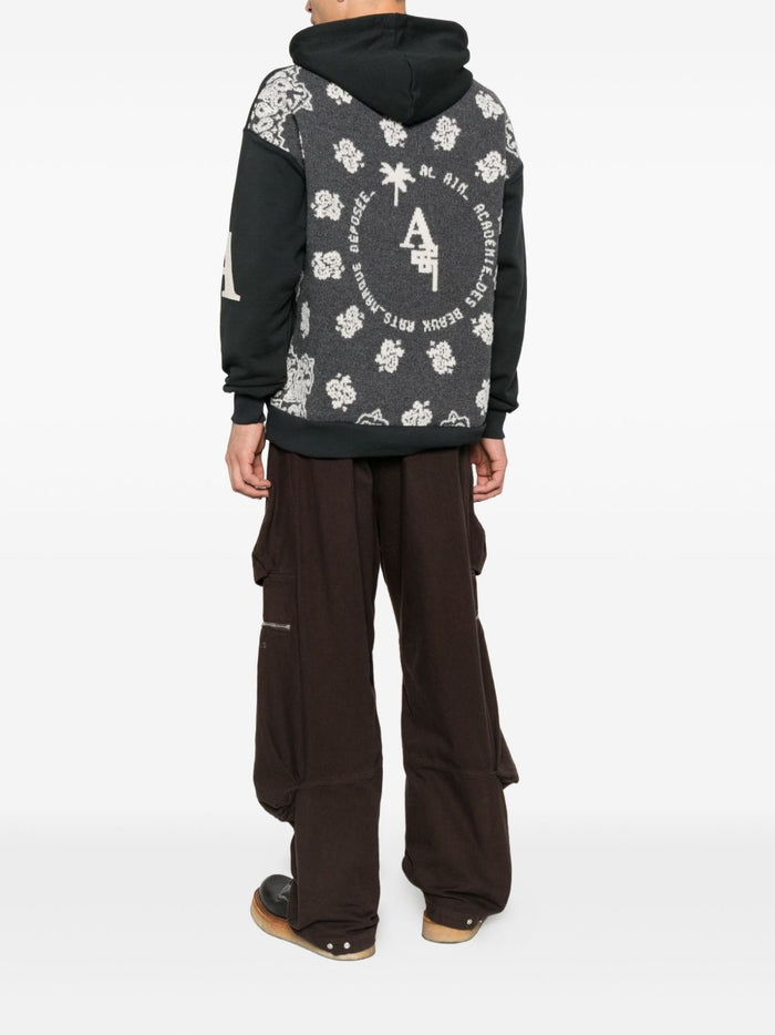 Al Ain Herren Sweatshirt Grau Palme auf dem Rücken 2