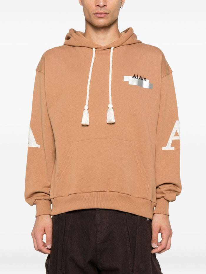 Al Ain Herren-Sweatshirt mit Leitermuster, Grau 1