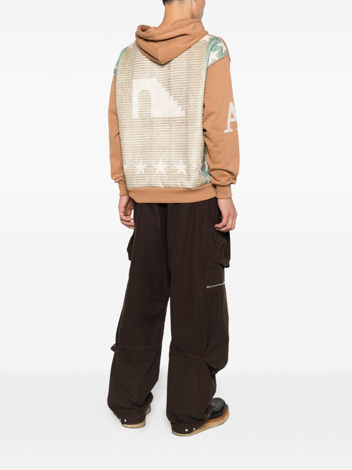 Al Ain Herren-Sweatshirt mit Leitermuster, Grau 2