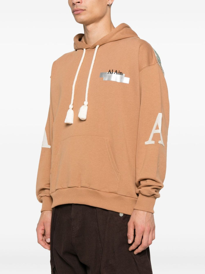 Al Ain Herren-Sweatshirt mit Leitermuster, Grau 3