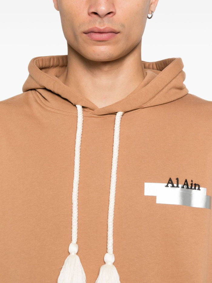 Al Ain Herren-Sweatshirt mit Leitermuster, Grau 4